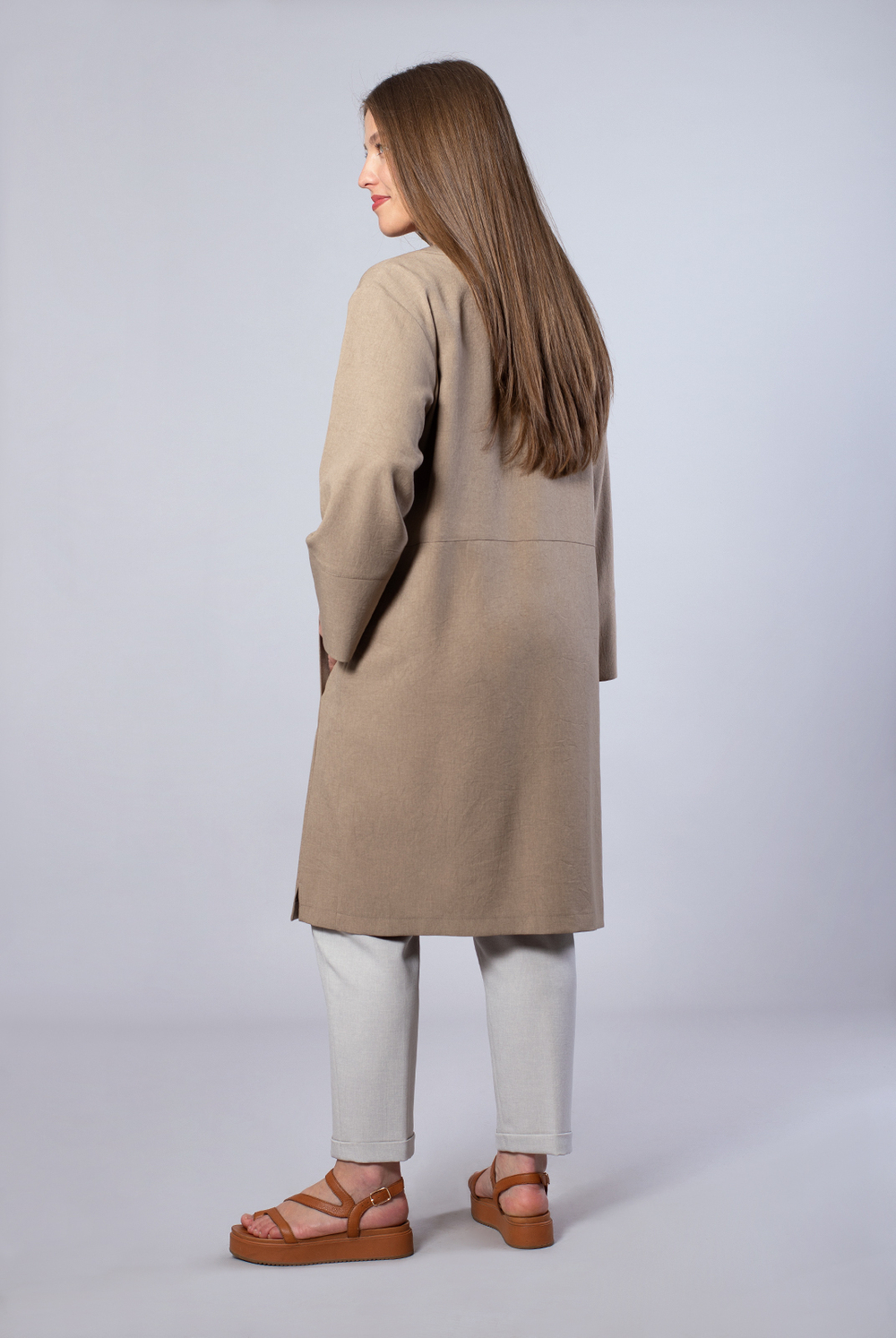 Платье-туника 2556АПА, Песочный #259Пес212556АПА