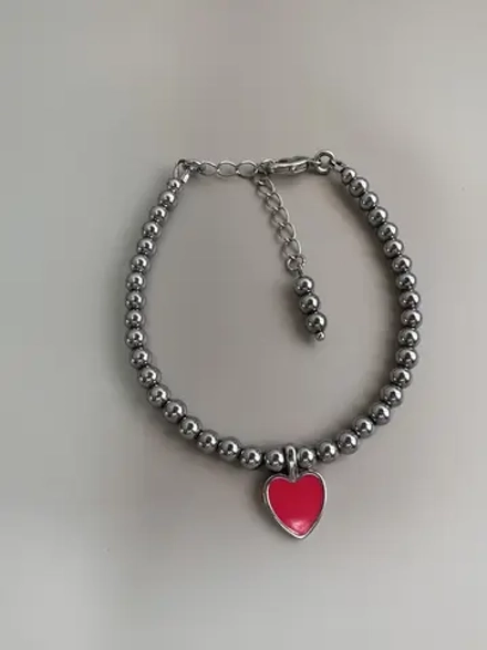 Браслет с подвеской сердце