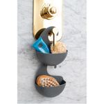 Органайзер для ванной surf, organic, 15х17,6х5,3 см, молочный