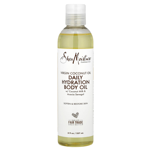SheaMoisture, 100% кокосовое масло первого отжима, масло для тела для ежедневного увлажнения, 8 жидких унций (237 мл)