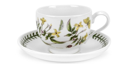 Portmeirion - Чашка и блюдце Ботанический сад 200мл для чая Желтый Жасмин / артикул   BG04107-B  / GTIN 00795616