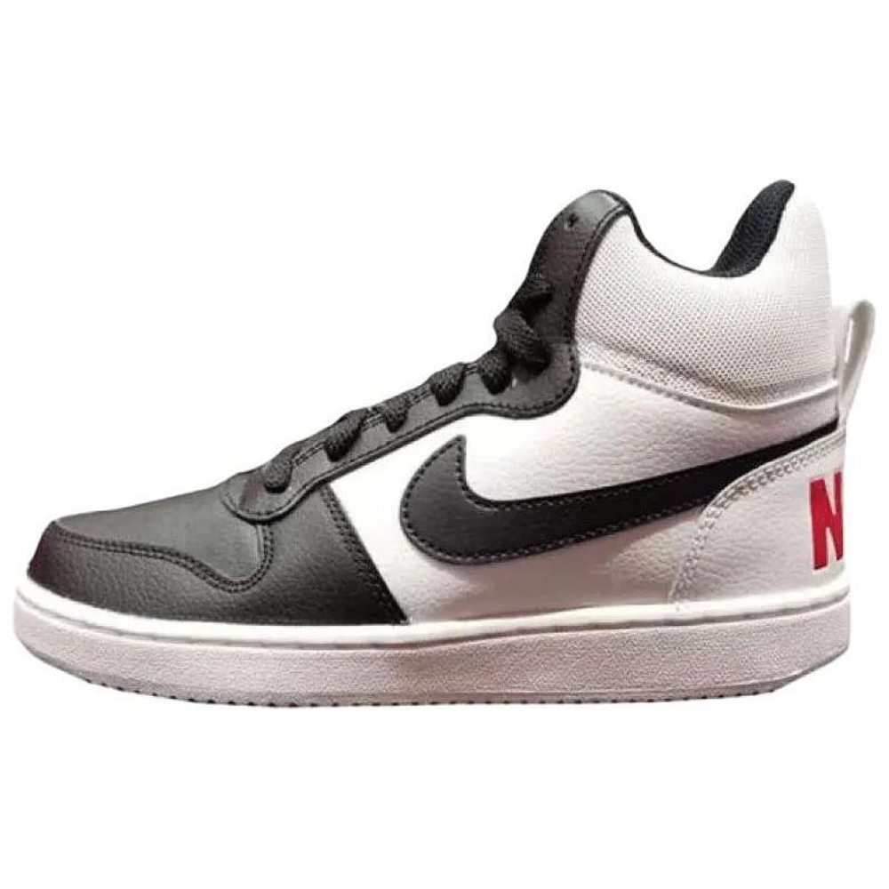 Женские кроссовки Nike Court Borough Mid 'White Black University Red' 844906-100