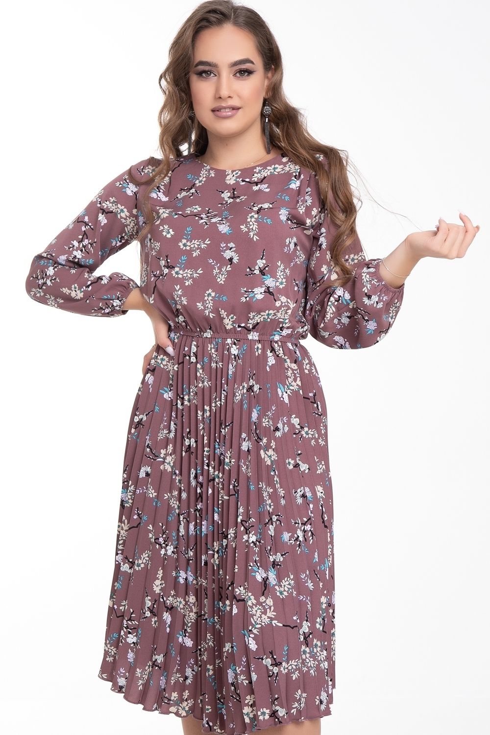 Платье Эмили хит (гофре, флер) Diolche