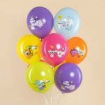 Шар (12''/30 см) Смешарики, С Днем Рождения!, Ассорти, пастель, 1 ст, 25 шт.