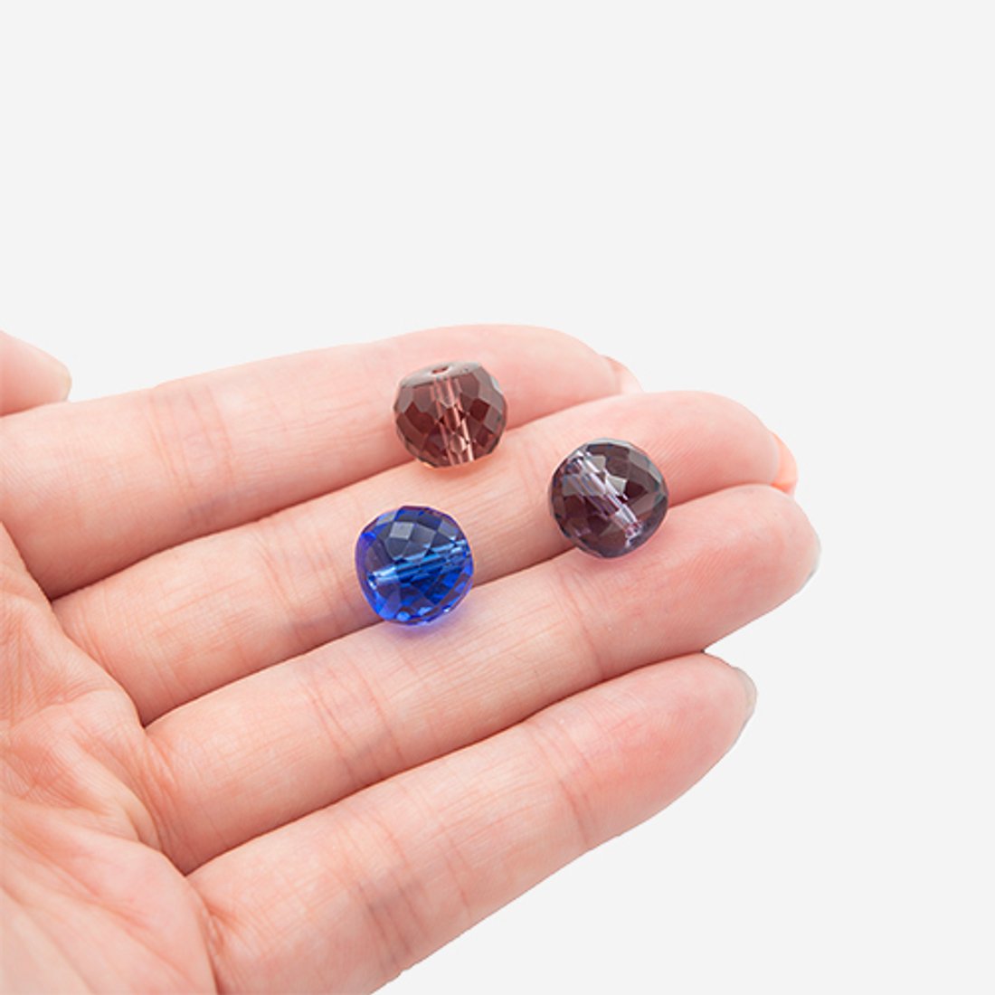 Рондель Round Bead, оттенок "Королевский сапфир", 8*10мм, хрусталь