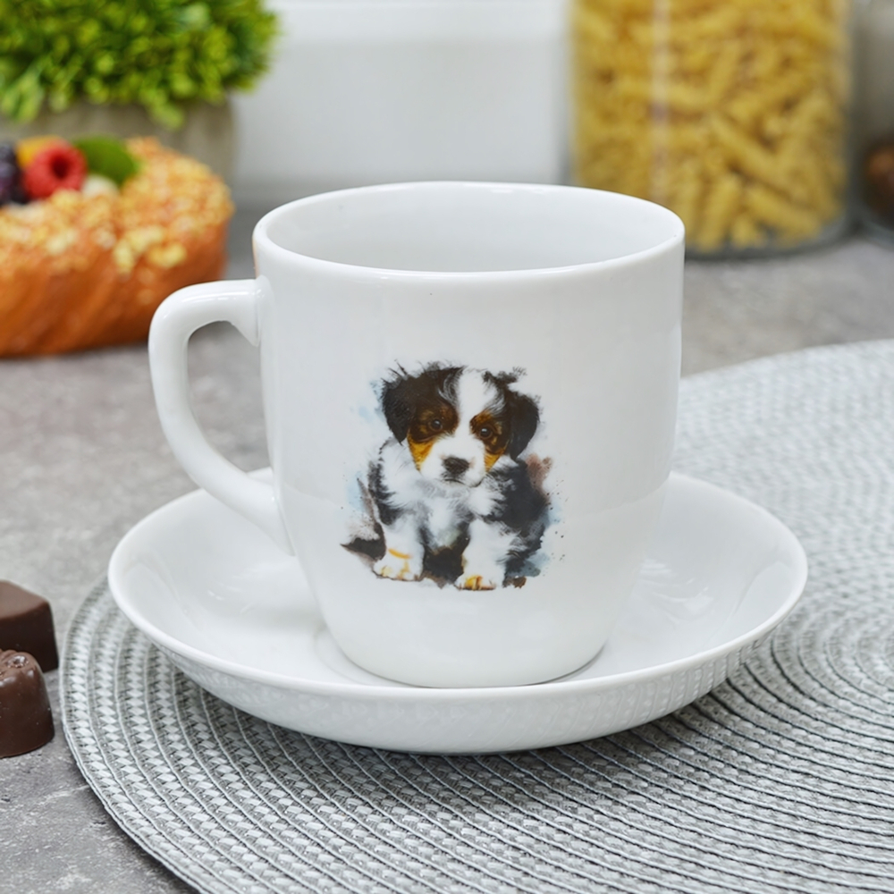 Чайная пара 220мл "Щенки"