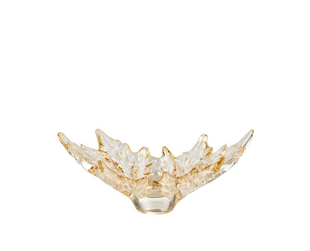 Чаша для фруктов Lalique Champs-Elysees золотая, 25 см