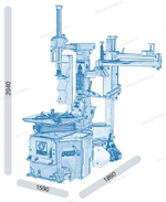 Профессиональный двухскоростной шиномонтажный станок Giuliano S228 PRO