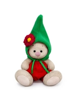 Мягкая игрушка Зайка Ми в зелёном колпачке 15 см SidX-555