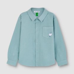 Рубашка из фланели с вышивкой КОТИК