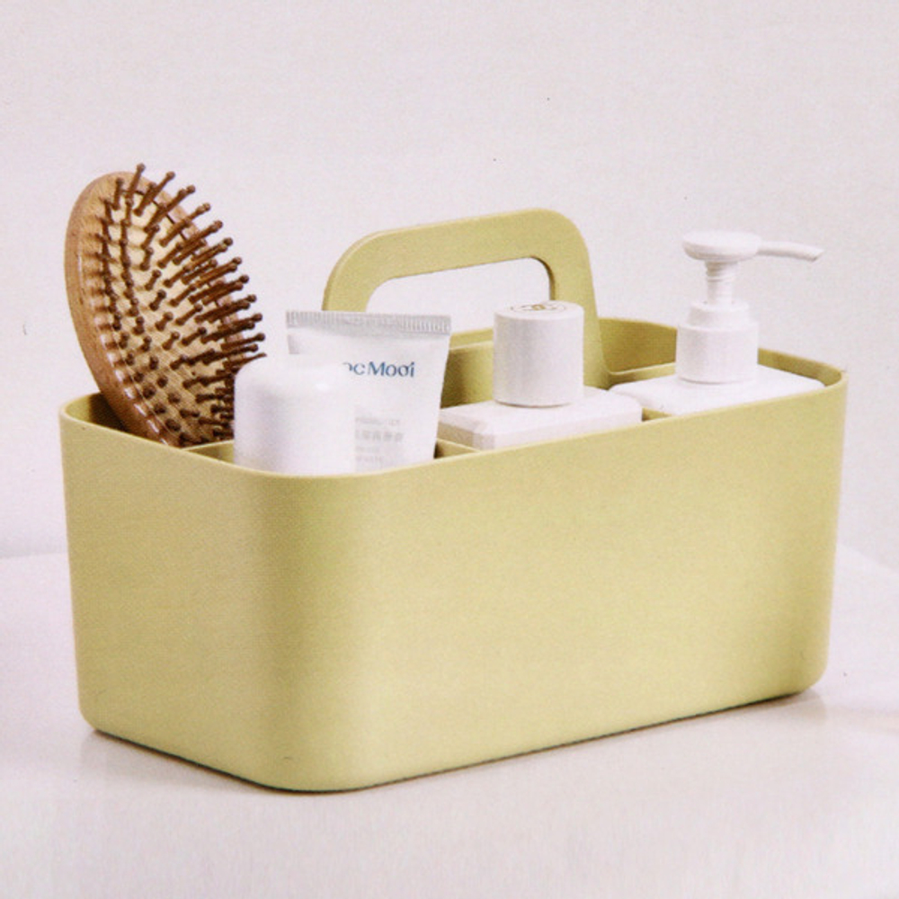 Органайзер для хранения с ручкой «ИДЕАДОМА», пять отделений, цвет белый, 25*15.5*17см