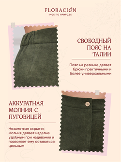 Брюки классические вельветовые