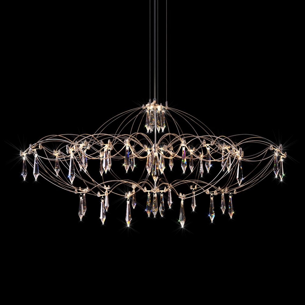 Подвесная светодиодная люстра Loft It Mira 10586/900 Silver Asfour