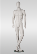 Мужской абстрактный манекен Alex/Белый матовый