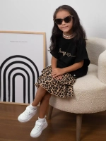 Костюм для девочки летний футболка и юбка