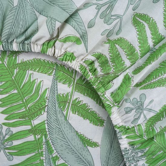 Простыня на резинке  Всемила,  90x200х30 см. , бязь  DOMTEKC