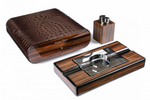 Настольный набор сигарных аксессуаров Gentili SET-SV20-Croco-Dark