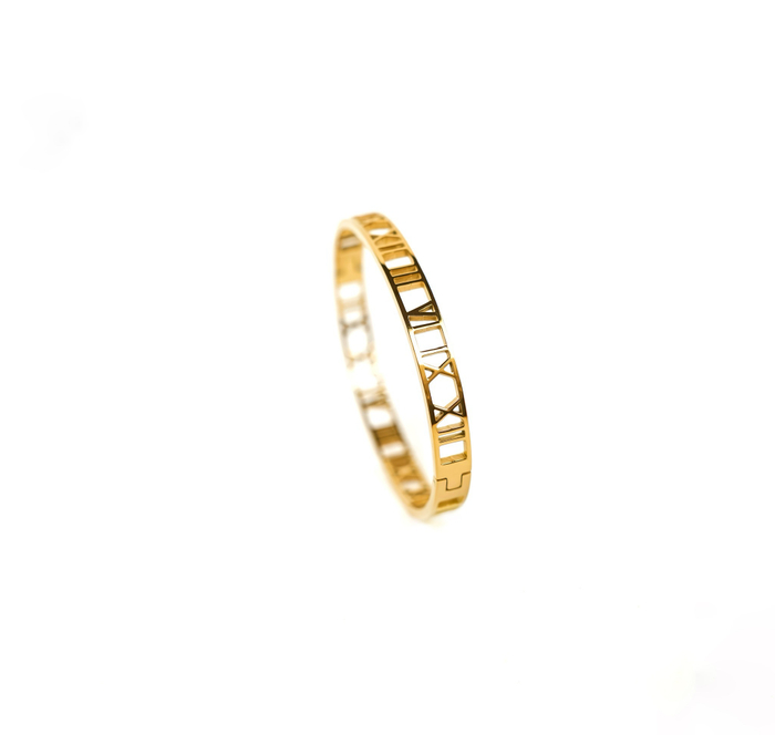 Браслет РИМСКИЕ ЦИФРЫ gold 6 мм