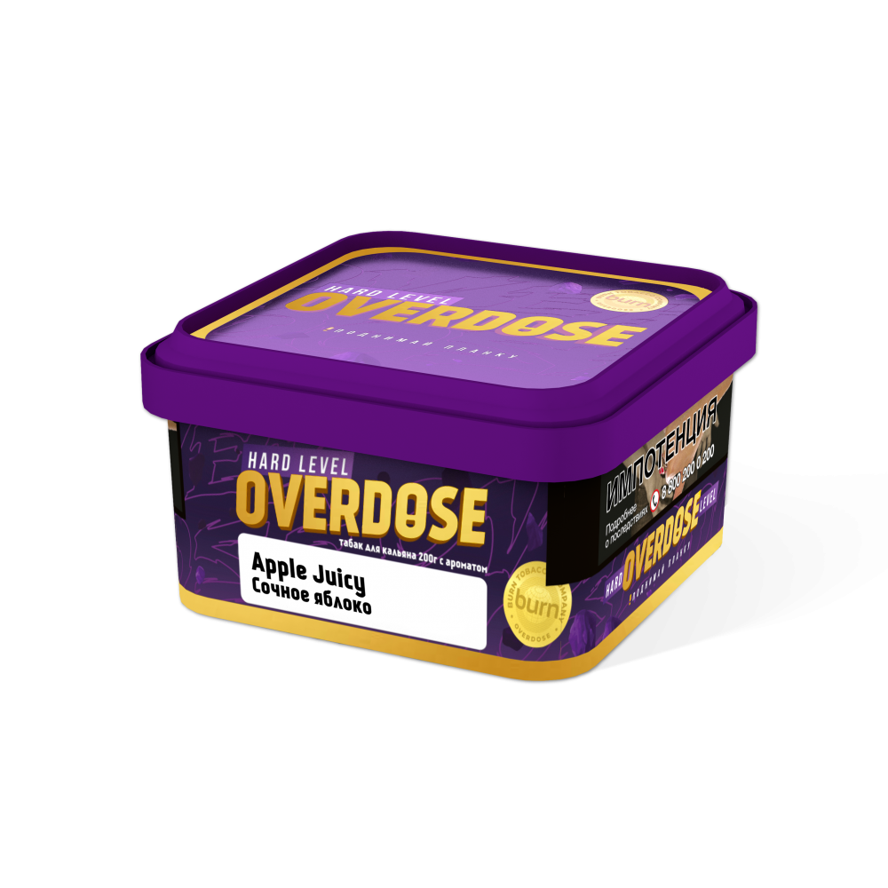 Табак Overdose APPLE JUICE (яблочный сок) 200гр