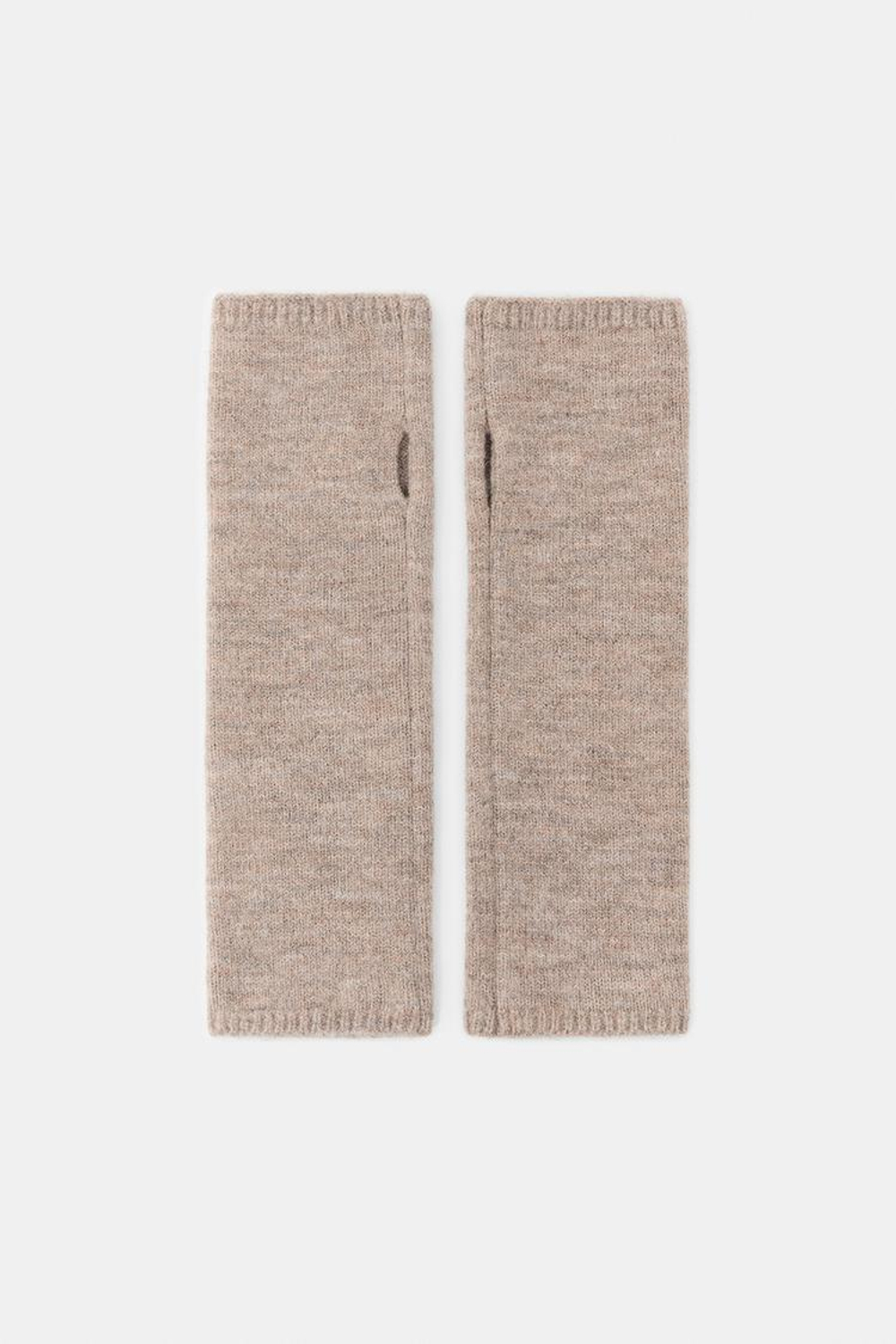 ZARA МИТЕНКИ С ЦВЕТОЧНОЙ ВЫШИВКОЙ, РЫЖЕВАТО-КОРИЧНЕВЫЙ