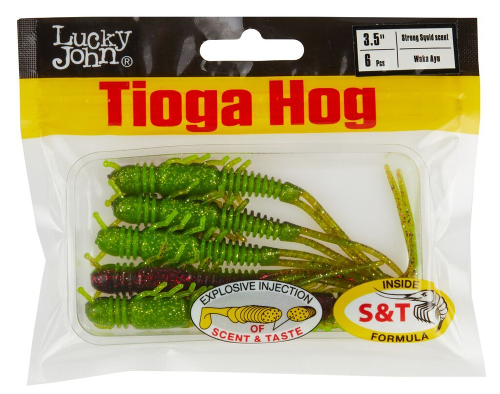 Виброхвосты съедоб. искусст. LJ Pro Series TIOGA HOG 3.5in (08.90)/T44 6шт.