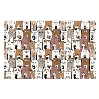 Сервировочная салфетка прямоугольная 26х41 см Котомания