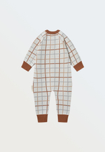 7055-332 Комбинезон вязаный (клетка)