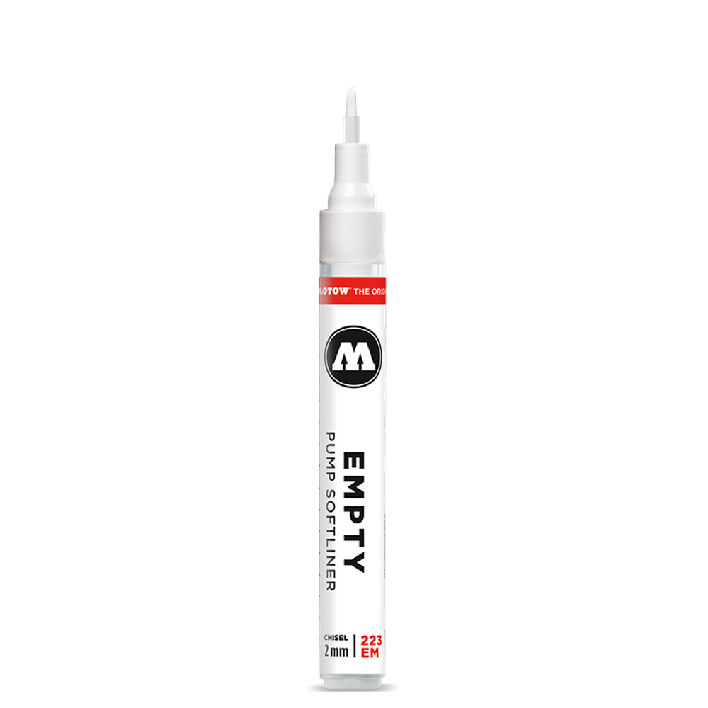 Пустышка Molotow 223EM - 2мм (10мл) Плоское