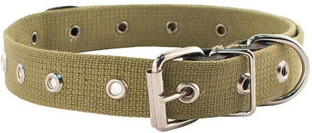 Cootton ошейник для собак брезентовый универсальный однослойный 25 мм до 57 см.