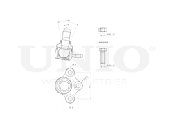 Опора шаровая передняя нижняя UNIO SSP-20093