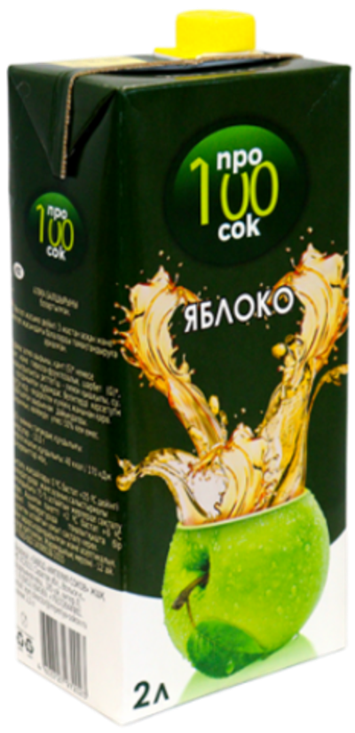 Про100 сок Яблочный нектар  2л/6 ТУ