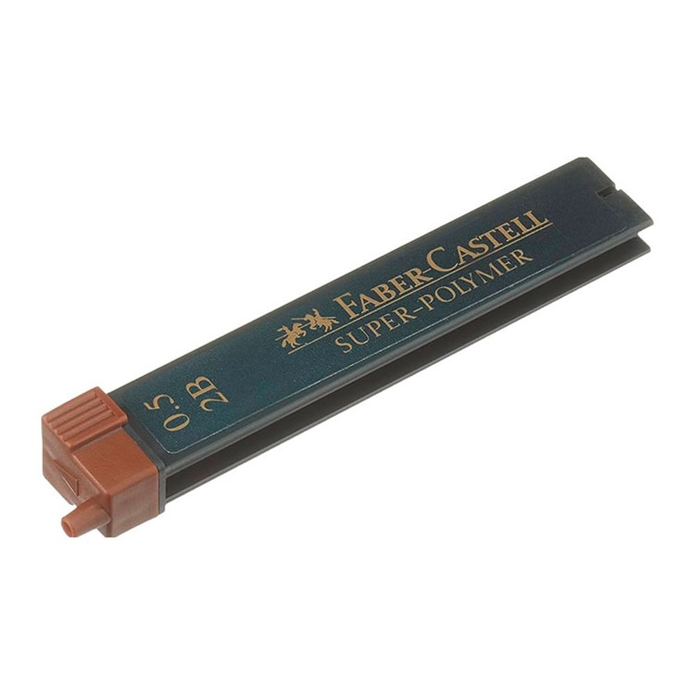 Грифели Faber-Castell "Super-Polymer" для карандаша 0,5 мм 12 шт 2B (120502)