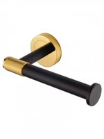 Держатель для туалетной бумаги без крышки WONZON & WOGHAND MAJESTIC, Черный/Золото (WW-9216)