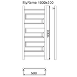 Полотенцесушитель MYFREA My Rome 100/50