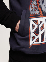 Худи Варгградъ мужская тёмно-серая «Первый среди равных» без начёса