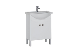 Тумба с раковиной Aquanet Стайл 65 белый (2 дверцы)