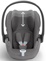 Коляска Cybex Coya Rosegold Frame Cloud T i-Size Mirage Grey Plus Leaf Green с дождевиком и бампером
