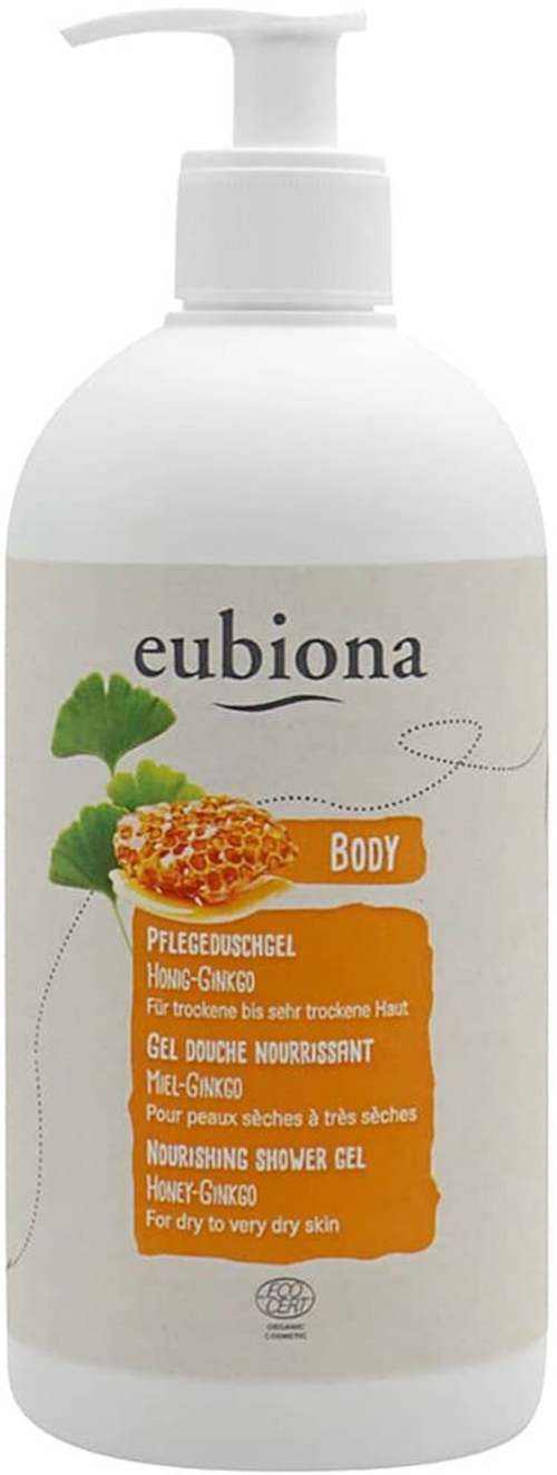 Гель для душа Eubiona Care с медом и гинкго, 500 мл