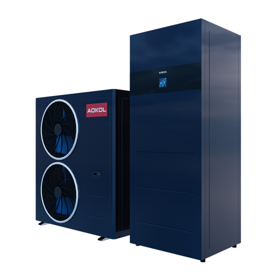 Тепловой насос воздух-вода AOKOL ASH-RK 22 кВт + гидромодульная установка