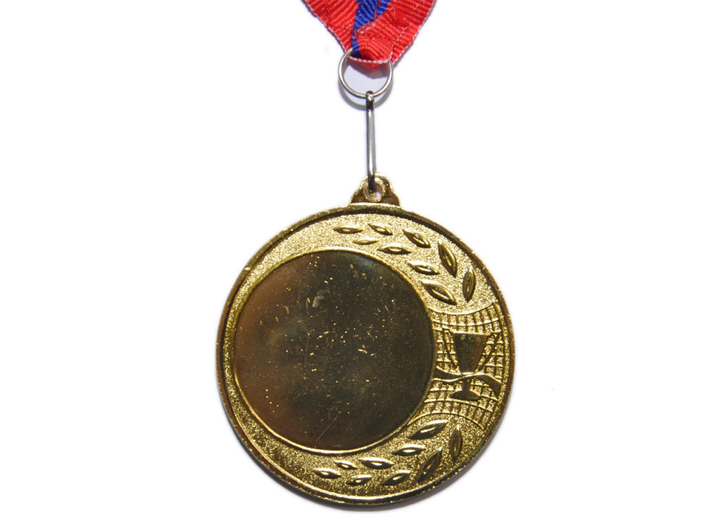 Медаль спортивная с лентой 1 место d - 6,5 см :1905-1