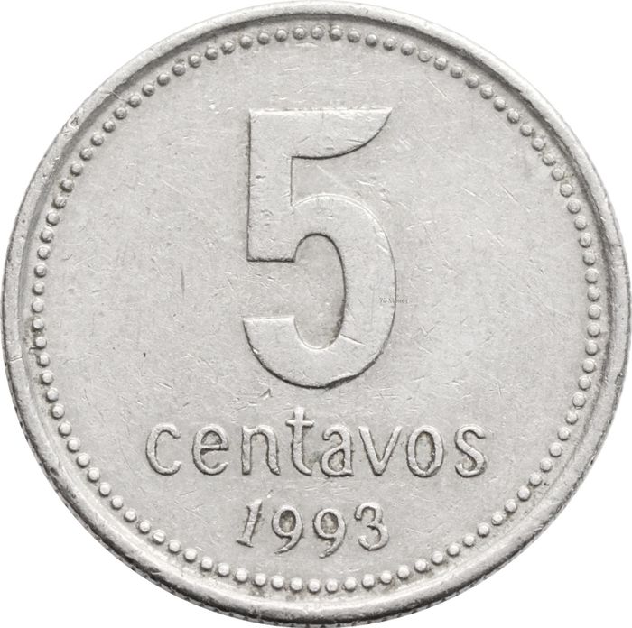 5 сентаво 1993 Аргентина