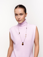 Колье "Tiger's eye pearl flacon"