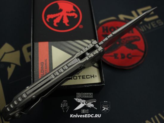 Нож Microtech LUDT T/E Gen III 1136-10APNC Natural Clear Apocalyptic Standard - рукоять алюминий, клинок М390МК