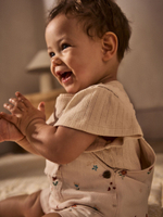 Боди с коротким рукавом и комбинезон в комлекте для малышей Next AA8-189, Светло-розовый, Песочный