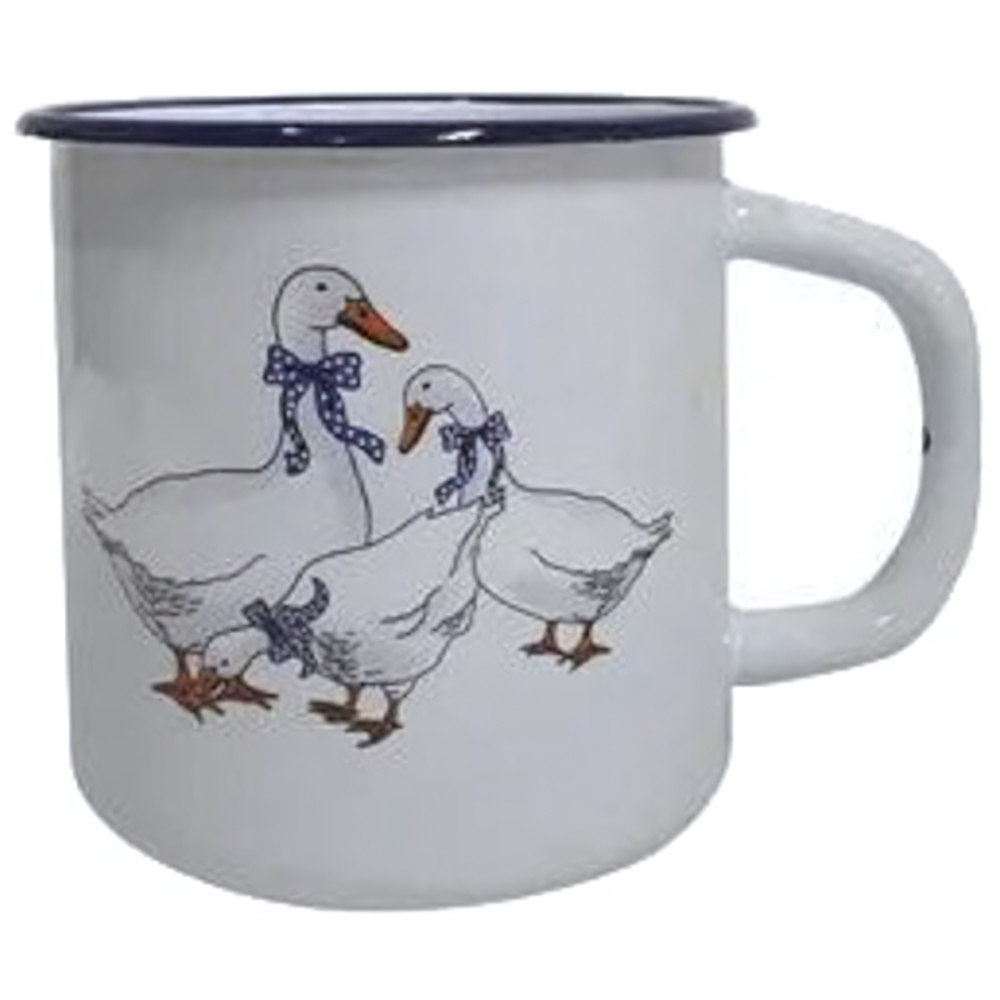 Кружка эмалированная 0,4л «Гуси» 01-0103н/4
