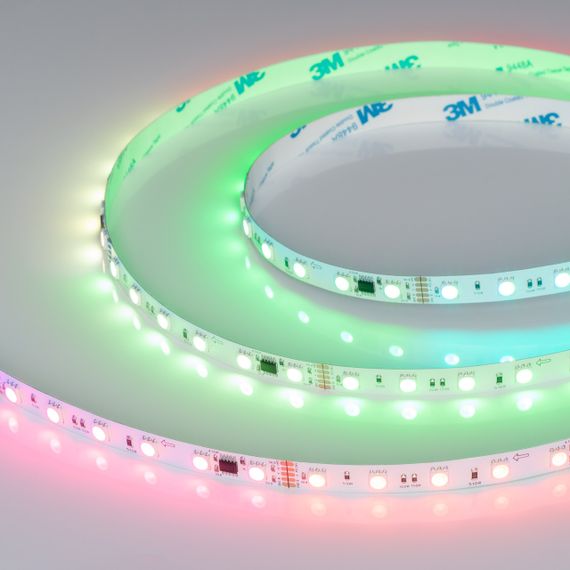 Светодиодная лента Arlight 14W/m 60LED/m 5060SMD разноцветный 5М DMX-B60-10mm 24V 039183