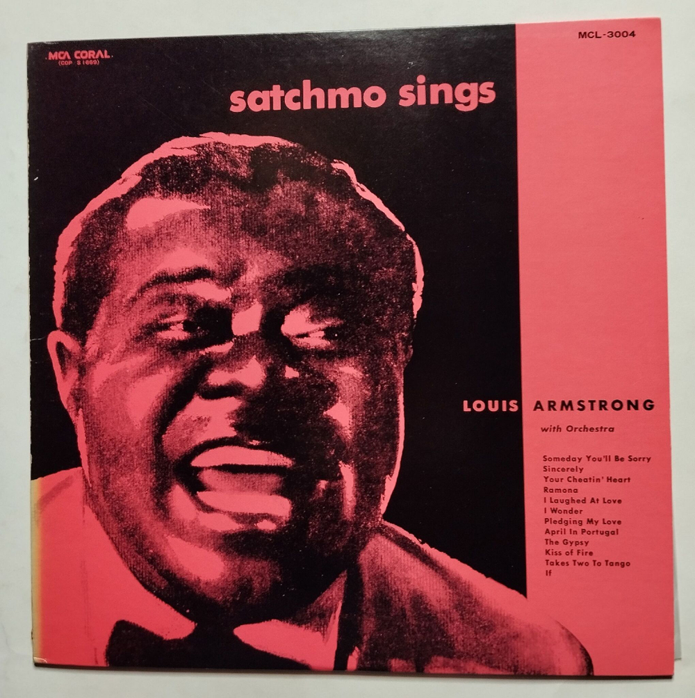 Винтажная виниловая пластинка LP Louis Armstrong Satchmo Sings (Japan 1975) (No Obi)
