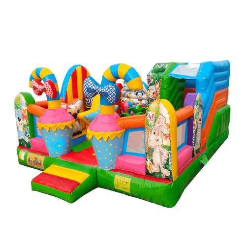 Коммерческий надувной батут «Зайка Степашка» 5*5*2,8 м