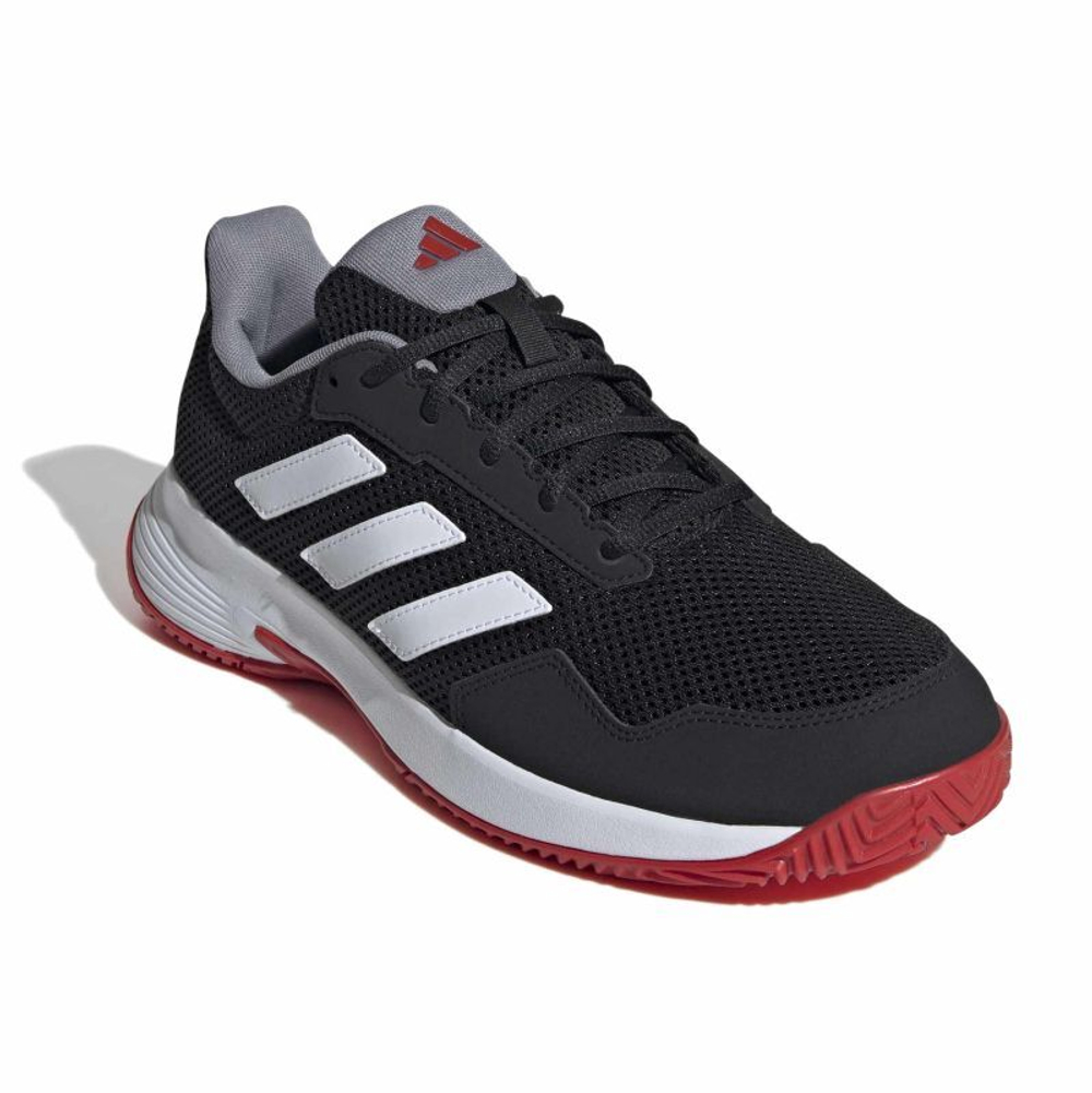 Мужские кроссовки теннисные Adidas Court Spec 2 - core black/cloud white/better scarlet