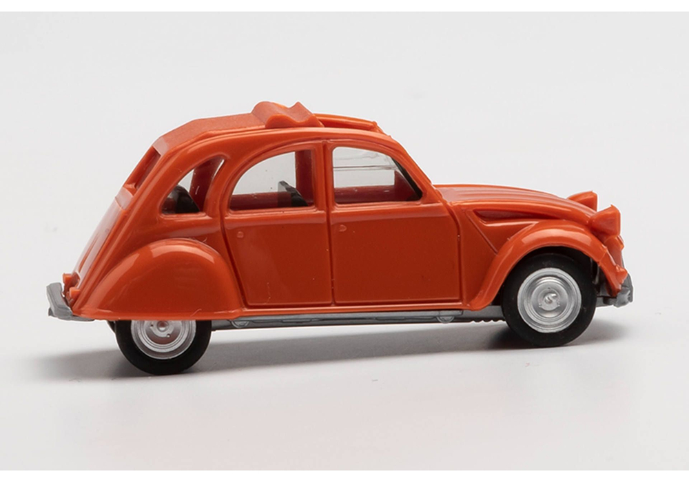 Автомобиль Citroen 2 CV offen, оранжевый